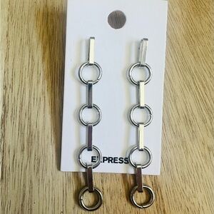 NEW Express Silver Chain Link Earrings✨